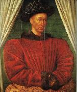Jean Fouquet Portrait of Charles VII of France oil on canvas